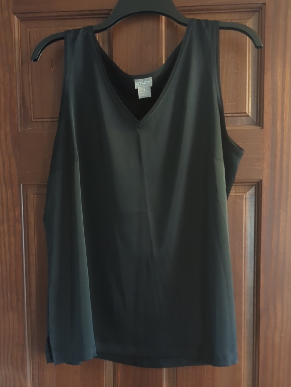 Chico's Satin Black Tank